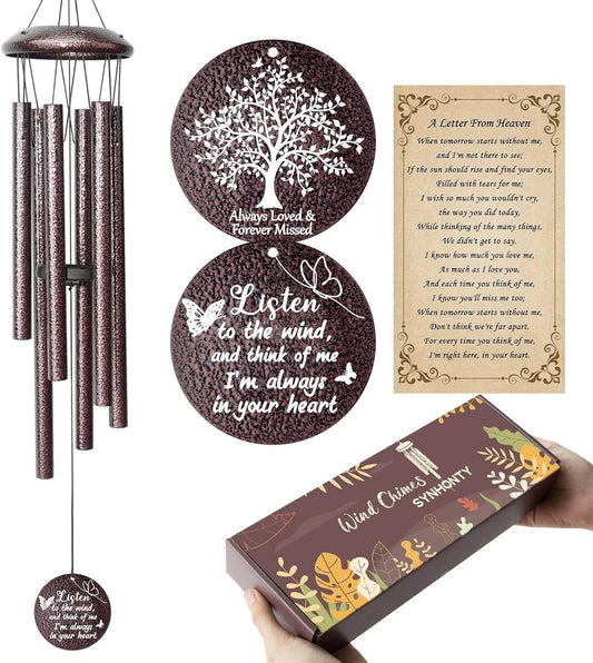 Memorial Gifts for Loss of Love one, 25''Memorial Wind Chimes Sympathy Gifts, Bereavement