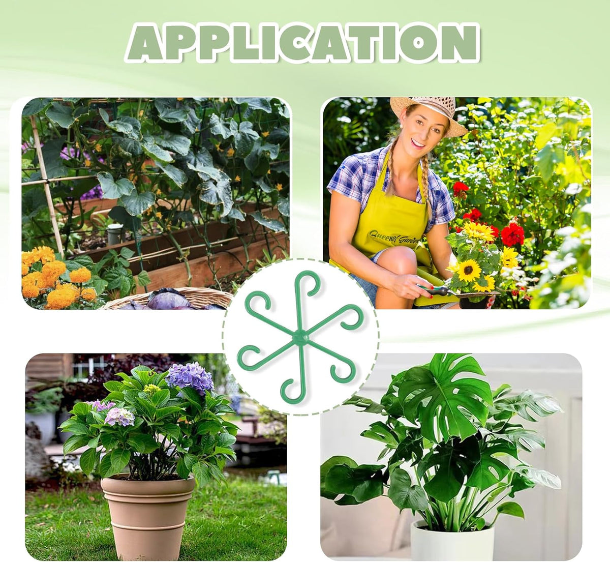 Monstera Plant Support, 16Pcs Plant Stem Support for Indoor Plants - Heavy Sturdy Climbing Plant
