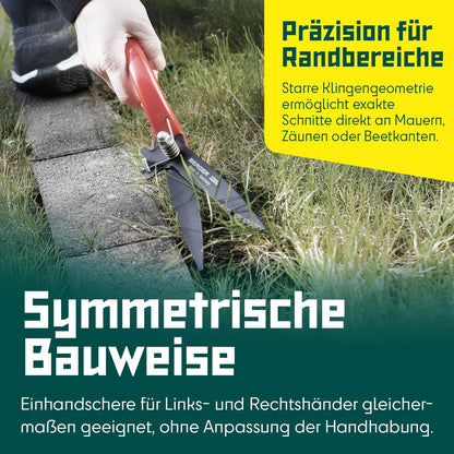 BERGER Commercial Grade Grass Shears, Self-Sharpening Steel Blades with Anti-Stick Coating, Forged