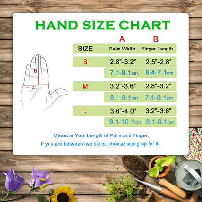 HLDD HANDLANDY Long Gardening Gloves, Pigskin Leather Thorn Proof Rose Pruning Glove for Men &