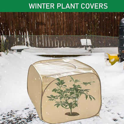 2 Pack Pop Up Plant Freeze Protection Covers, Shrub Frost Covers Outdoor Plant Protectors Frost