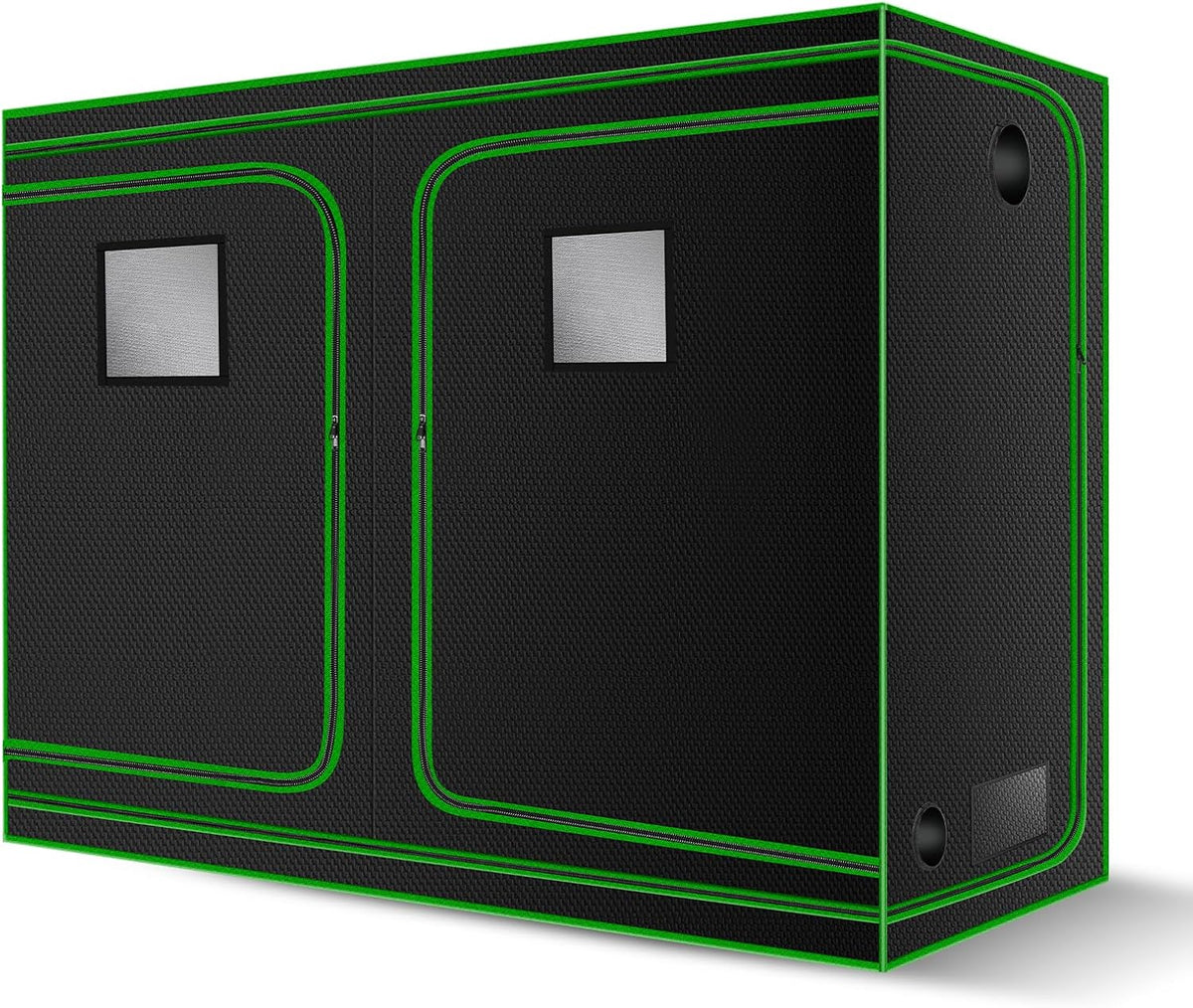 MELONFARM 4x8 Grow Tent, 96"x48"x80" High Reflective 600D Diamond Mylar Canvas with Observation