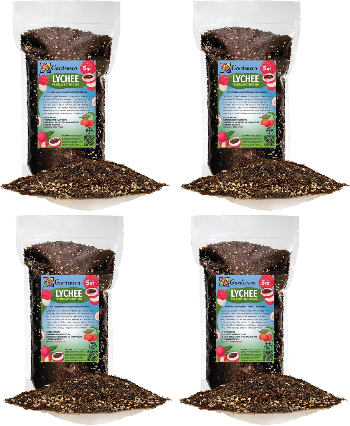 GARDENERA Premium Lychee Potting Soil Mix - Perfect Balance of Nutrients, Drainage, and Aeration