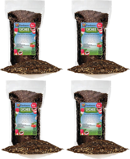 GARDENERA Premium Lychee Potting Soil Mix - Perfect Balance of Nutrients, Drainage, and Aeration