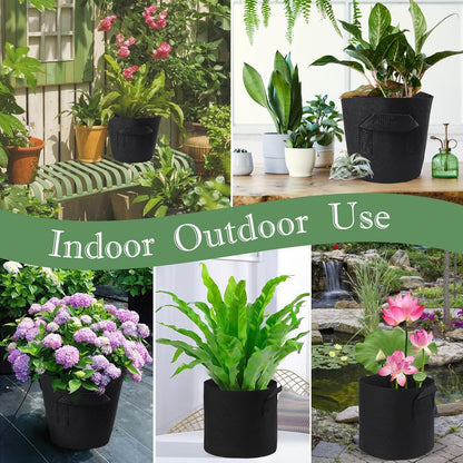 6Pcs Lily Plant Pots for Pond, Aquatic Pond Planter for Pond Durable Breathe Reusable Fabric Plant