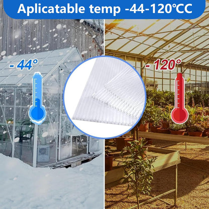DGSL 20 Pcs Polycarbonate Greenhouse Panels, 4' x 2' x 0.16'' Twin-Wall Panels, Polycarbonate Sheet