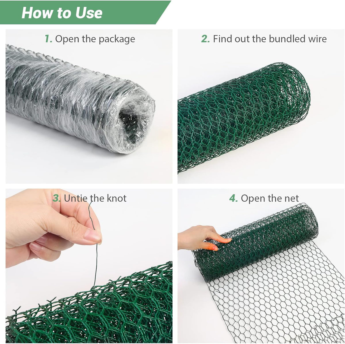 Chicken Wire Fence for Craft,13.78 x 236 Inch Lightweight Galvanized Hexagonal Chicken Wire