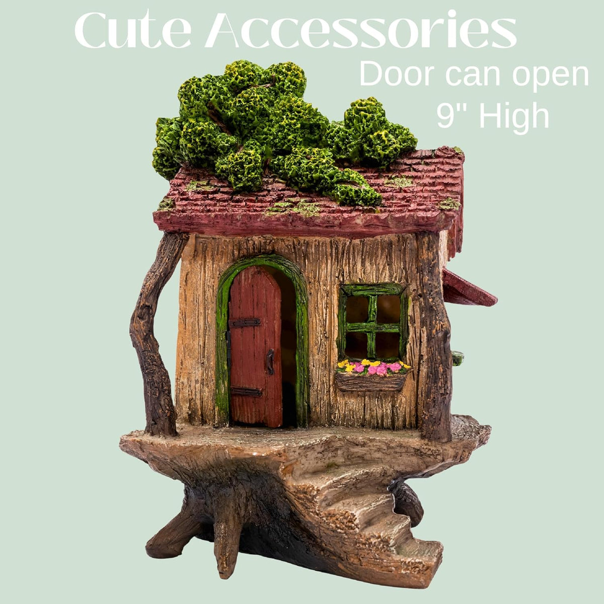 PRETMANNS Fairy House Kit - Fairy Garden Accessories for Outdoor Miniature Village Decor, with