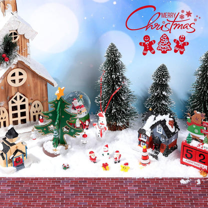 Marspark Christmas Village Accessories 5 x 50 Inch Christmas Miniature Road Village Street Mat Xmas