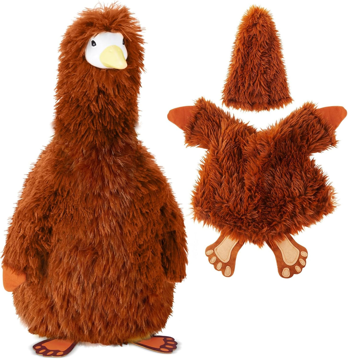 Vinsot Halloween Outdoor Porch Geese Outfit, 23" Patio Yard Porch Desk Goose Coat, Lawn Goose