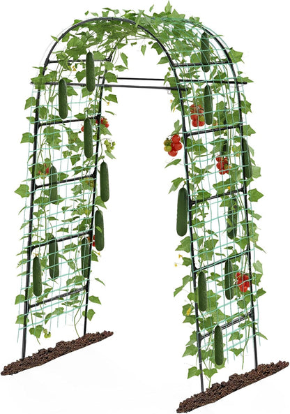 Garden Arch Trellis for Climbing Plants, 82 Inch Tall Grape Trellies for Outdoor,Flower Vegetable