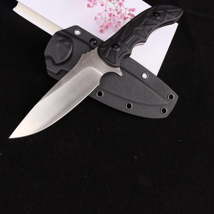 MASALONG Kni231 Full Tang Survival 9cr14mov Steel Knife With Belt Sheath For Bushcraft Camping