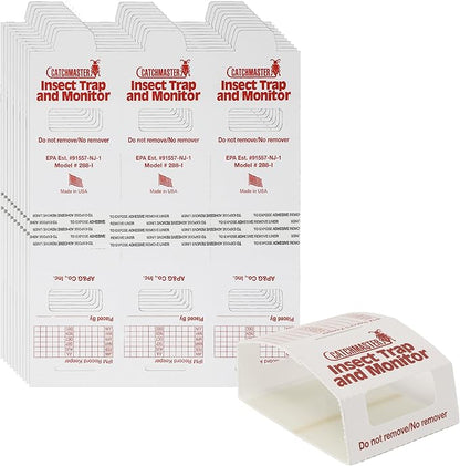 Catchmaster Spider & Insect Glue Traps 30-Pk (10 Sheets), Adhesive Cockroach Killer Glue Boards