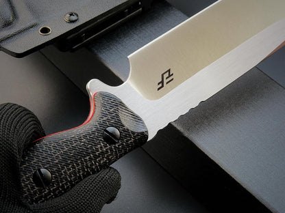 Eafengrow EF143 Fixed Blade Knife AUS-10 Steel Blade Micarta Handle Full Tang EDC Tool Straight