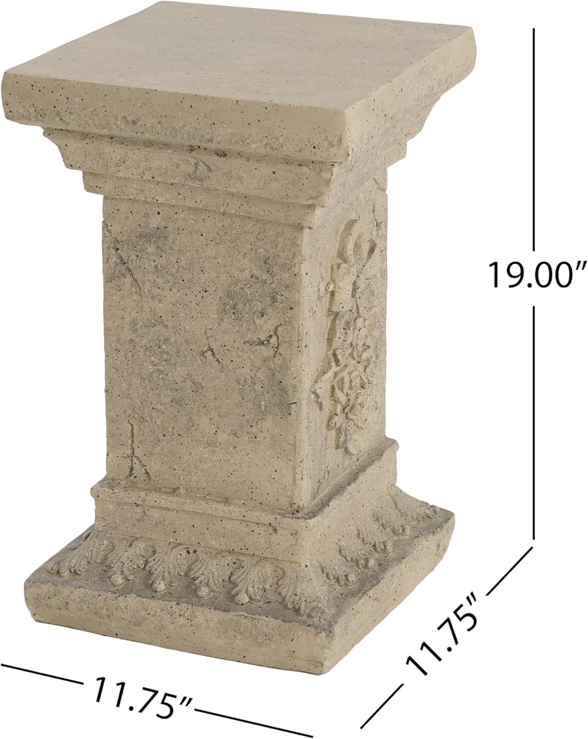 Decorative Roman Column Pedestal Column Plant Stand, Vintage European Style Classical Garden