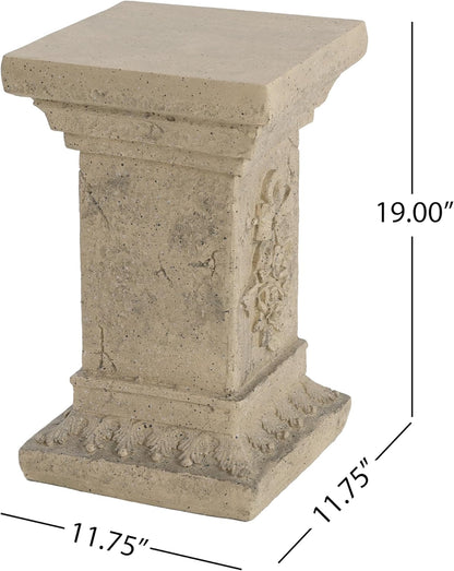 Decorative Roman Column Pedestal Column Plant Stand, Vintage European Style Classical Garden