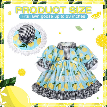 Lolita Goose Outfit Set for 23'' H Plastic Porch Cement Statue Cute Lolita Skirt Fall Spring Summer