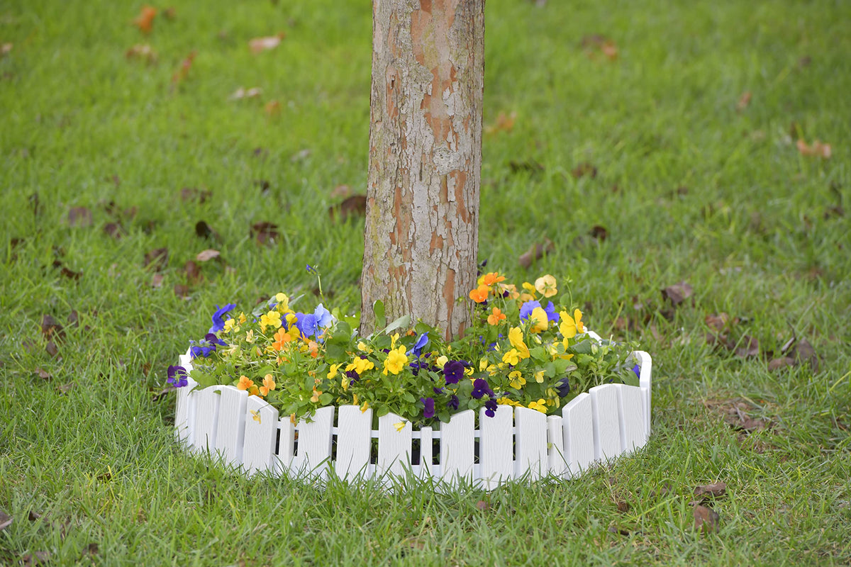 EasyFlex No-Dig Landscape Edging with Anchoring Spikes, 4.5 in. Tall Decorative Adirondack