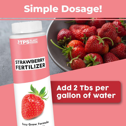 Strawberry Fertilizer for Fruit and Berry Gardens, Liquid Plant Food 8 oz (250mL)