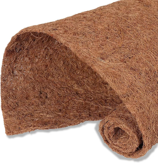 MIOHNAN Natural Coco Coir Fiber Liner Roll Sheet, Coconut Fiber Pad, Coconut Husk Liners Mat for