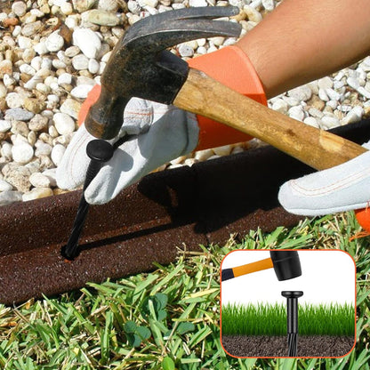 60 Count Plastic Landscape Edging Anchoring Stakes 8-Inch Garden Lawn Yard Landscaping Spikes for
