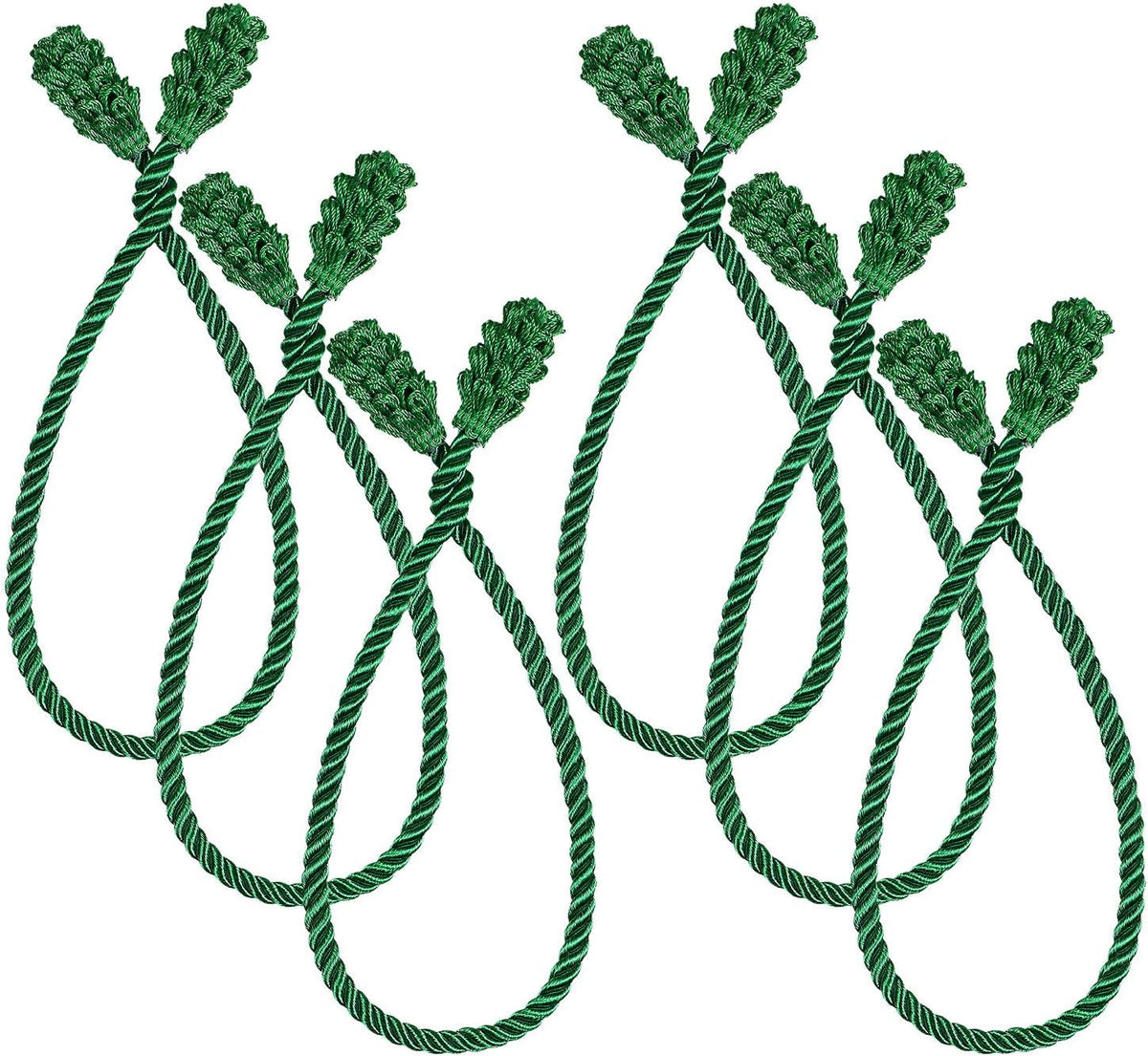 Shappy 6 Pieces Christmas Garland Banister Ties Christmas Decorative Reusable and Flexible Twist
