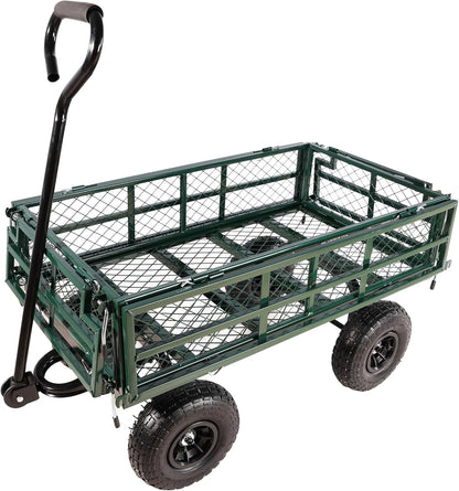 with a Four-Wheeled Trailer with a Double-Deck Detachable Side,The Steel Multifunctional Heavy-Duty