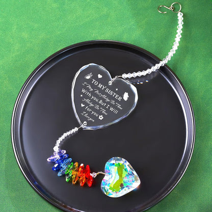 Crystal Suncatcher Gifts for Sister Birthday, Sisters Gifts from Sister, Unique Gifts for Sister