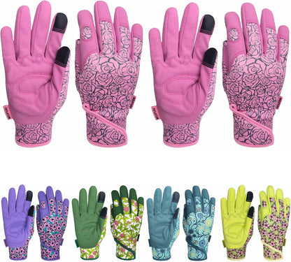 Thorn Proof&Puncture Resistant Gardening Gloves with Grip,Garden Gloves for Women, Leather Work