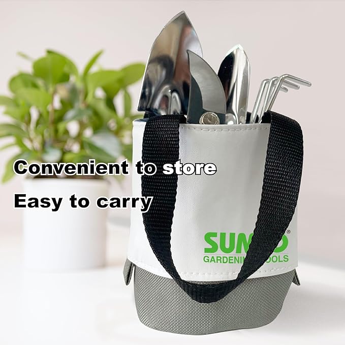 SUMIO Mini Garden Tool kit, Desk Indoor Plant Tool Set, Portable Garden Tool Set, Succulent Tools
