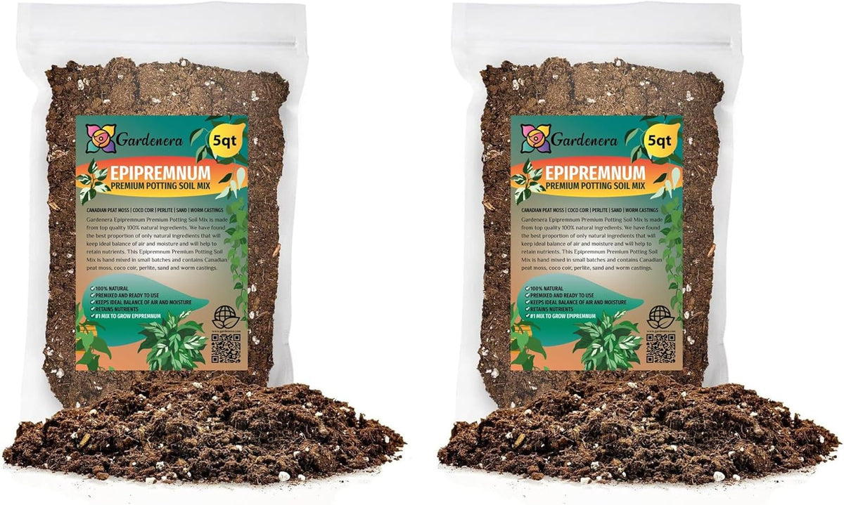 Gardenera Epipremnum Plant Potting Soil - All-Natural Blend for Thriving Epipremnum Plants - Boosts