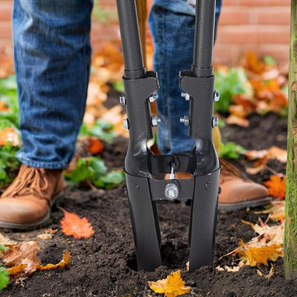 VEVOR Post Hole Digger, Heavy Duty Post Hole Digger with Carbon Steel Handle, Manual Hole Digger