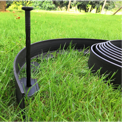Landscape Edging,20ft Plastic Garden Edging with 20 Stakes,2 Inch Tall Lawn Edging for