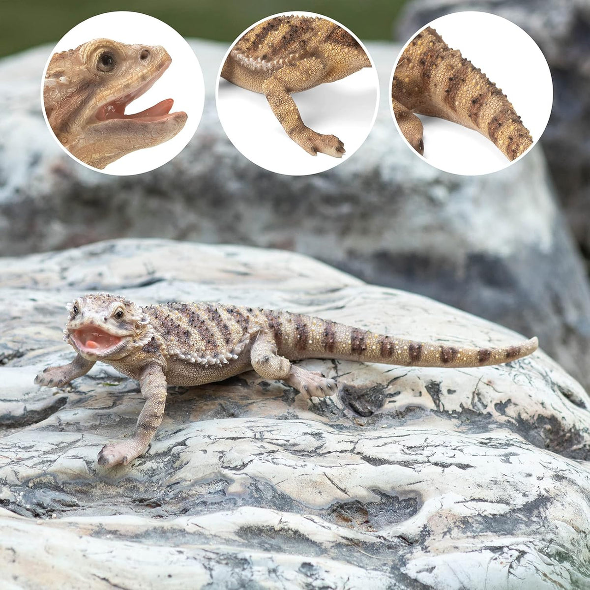 Garden Lizard Statue - Resin Sculpture of Reptiles, Suitable for Outdoor and Courtyard Decoration