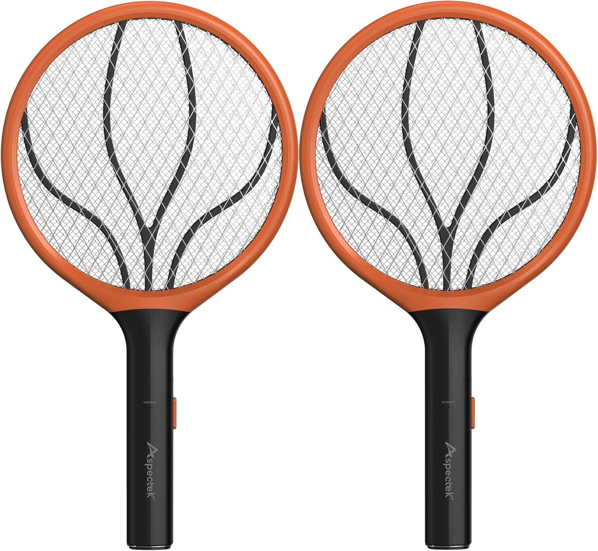 ASPECTEK 2-Pack Electric Fly Swatter, 3000V Bug Zapper and Mosquito Racket for Indoor and Outdoor