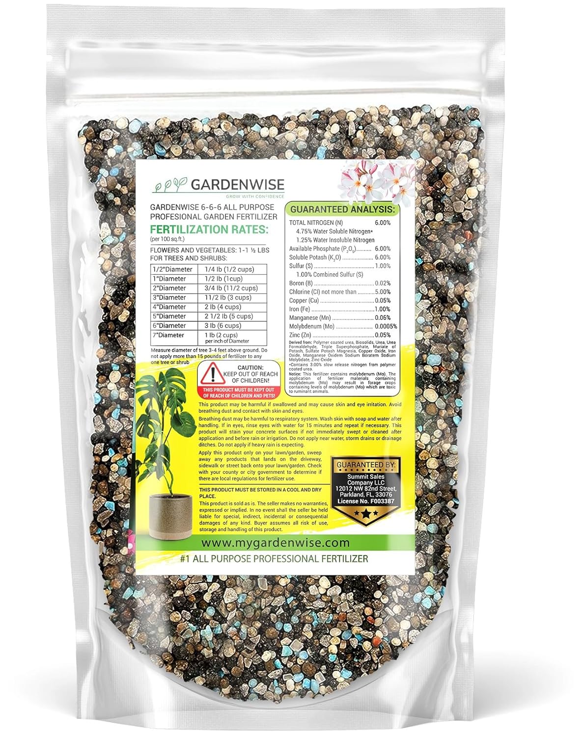 6-6-6 All-Purpose Professional Plant Food Fertilizer; Ideal for Winter Care & Spring Feeding