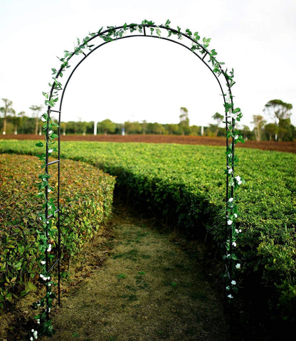 1. GO Steel Garden Arch, 7'8" High x 4'5" Wide, Garden Arbor for Various Climbing Plant, Outdoor