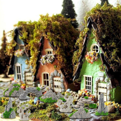 27 Pcs 9 Styles Zen Garden Accessories, Miniature Rockery Decoration Mini Garden Accessories for