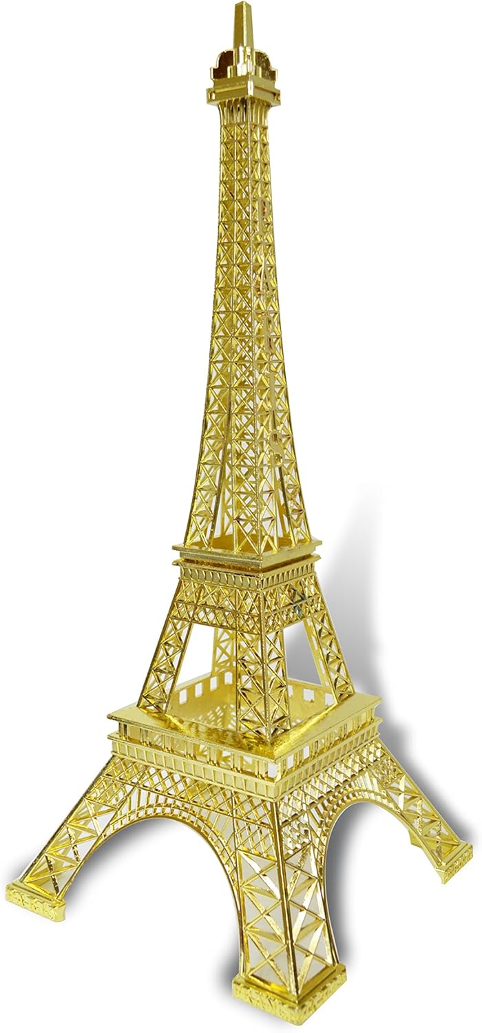 allgala 24" Eiffel Tower Statue Decor Alloy Metal, Gold