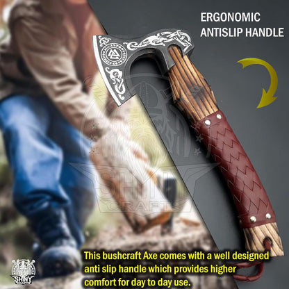 SHINY CRAFTS®- Personalized Viking Axe – Best Gift for Husband Decorative Hatchet for Father’s Day