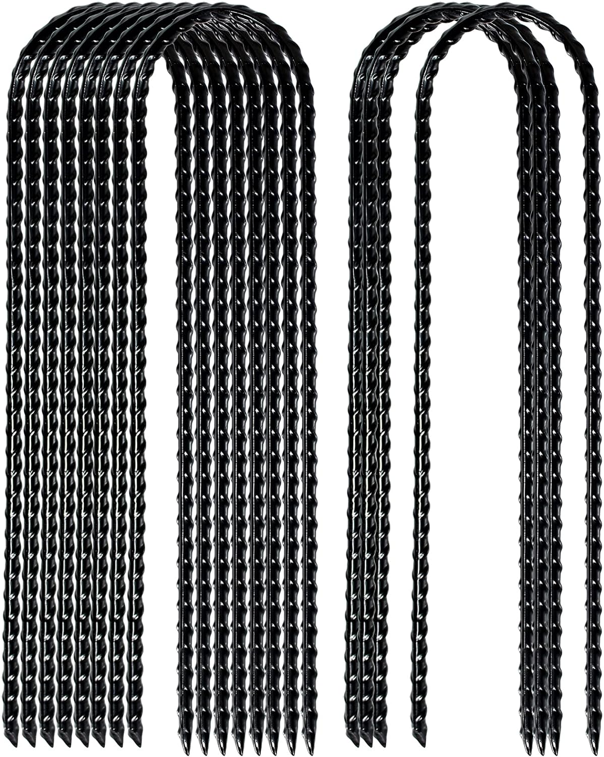 Nigh Coated Rebar Trampoline Wind Stakes Set of 12 Safety Ground Anchors Stakes Extra Heavy Duty