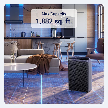 WINIX 5520 Air Purifier for Home Large Room Up to 1882 Ft² in 1 Hr With Air Quality Monitor, True