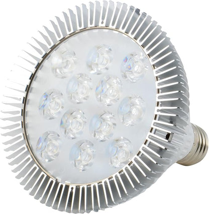 ABI 12W LED PAR38 Grow Light Bulb for Veg and Flower (Red 620-630nm, Deep Red 660nm, and Blue