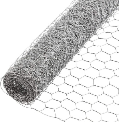 HOSTIC 4FTx150FT Chicken Wire Netting 2IN Mesh Galvanized Wire Hexagonal Fencing for Poultry Garden