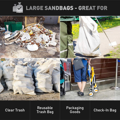 Sandbaggy Large Sandbags - Size: 31" x 45" - Thick Heavy Duty Contractor Bags, Heavy Duty Garbage