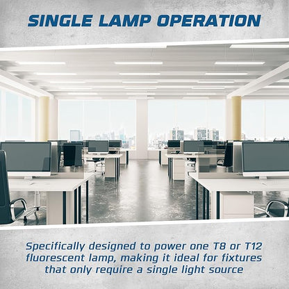 OHLECTRIC Replacement for Keystone KTEB-120-1-TP-EMI 1 Lamp T12 Electronic Fluorescent Ballast |