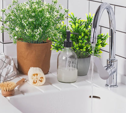 Ouddy Decor 6 Bundles Artificial Greenery Stems Mixed Fake Plants Eucalyptus Stems Babys Breath