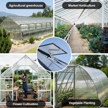 Auto Roof Vent Opener 2PCS Greenhouse Automatic Vent Window Opener Greenhouse Accessories Solar