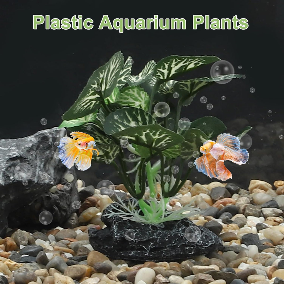 Aquarium Plastic Plants, Silk Aquarium Plants, Silk Plants for Betta Fish Tank, Plastic Plant