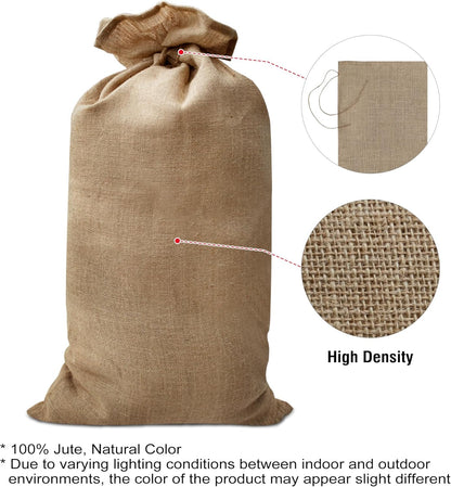 Agfabric Burlap Sack 1pack 20"×36" Burlap Storage Bag with Strings, Reusable Potato Storage Bag for